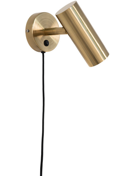 Applique murale moderne design Métal Doré Effet laiton Paris 