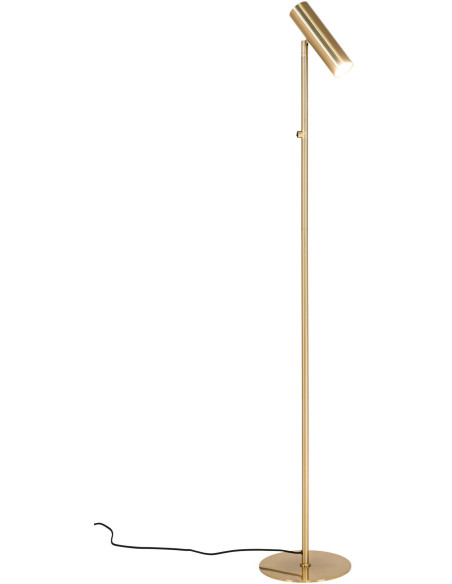 Grand Lampadaire moderne design Hauteur 150 cm Métal Doré Effet laiton Paris 