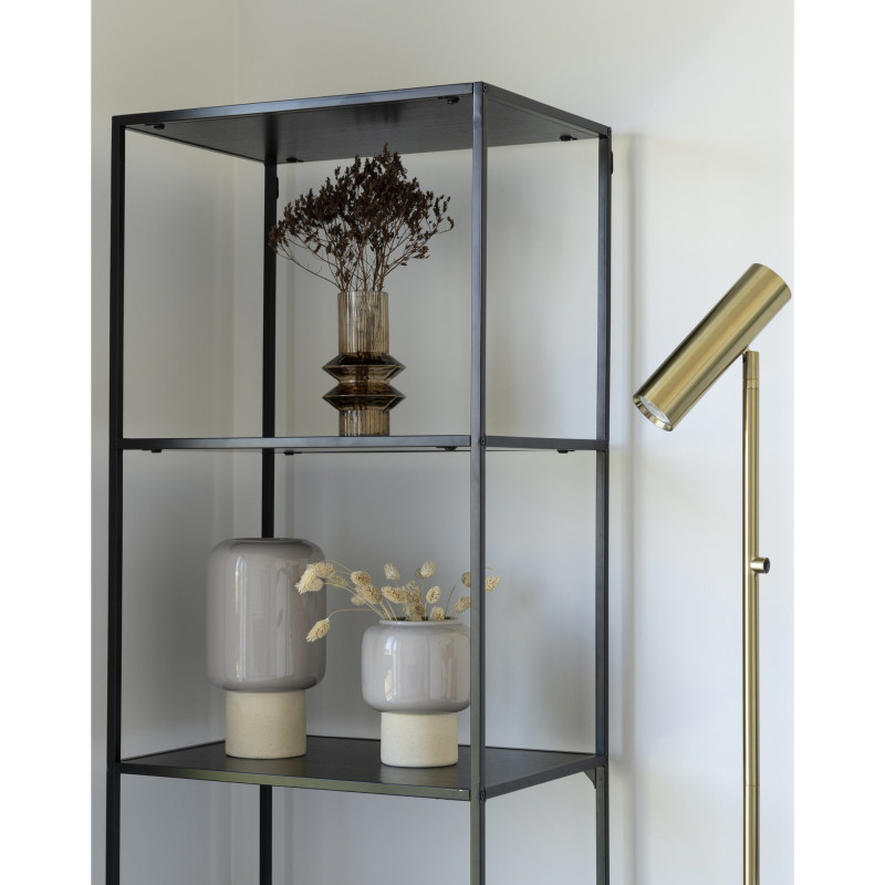 Grand Lampadaire moderne design Hauteur 150 cm Métal Doré Effet laiton Paris 