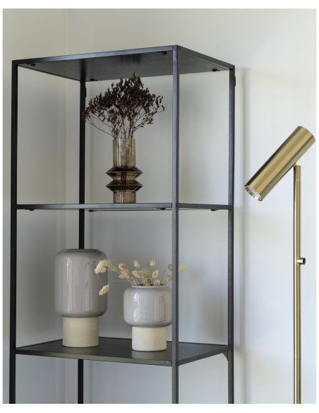 Grand Lampadaire moderne design Hauteur 150 cm Métal Doré Effet laiton Paris 