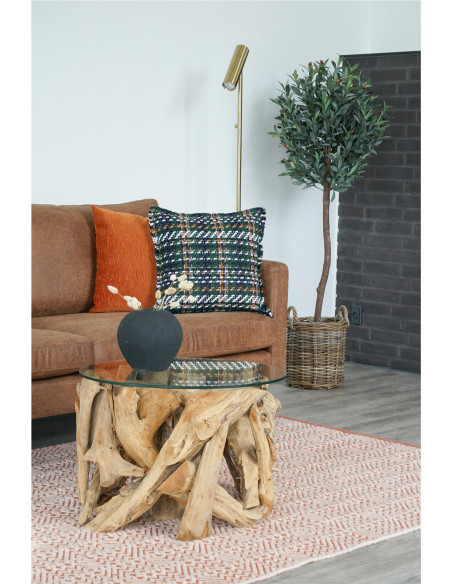 Grand Lampadaire moderne design Hauteur 150 cm Métal Doré Effet laiton Paris 