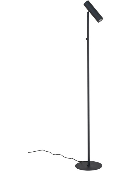 Grand Lampadaire moderne design Hauteur 150 cm Métal Noir Paris 