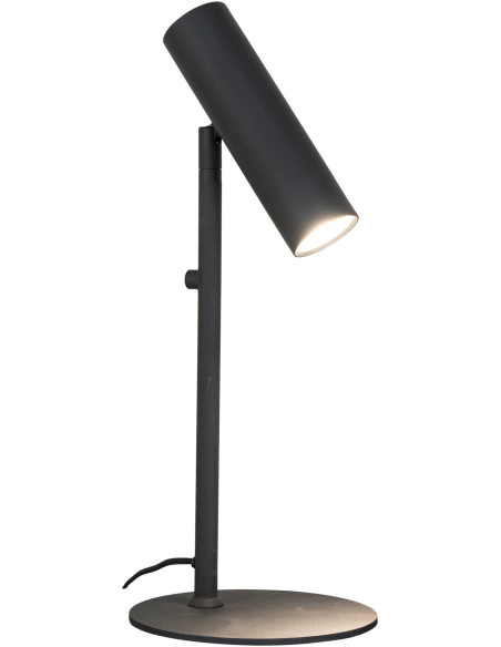 Lampe à poser moderne design Hauteur 47 cm Métal Noir Paris 