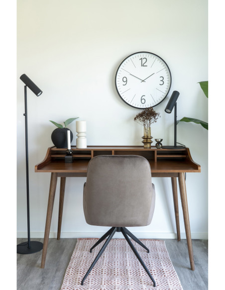 Lampe à poser moderne design Hauteur 47 cm Métal Noir Paris 