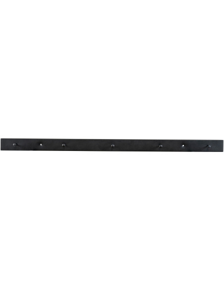 Grand porte manteaux mural moderne 5 crochets 70 cm Métal Noir Vita 
