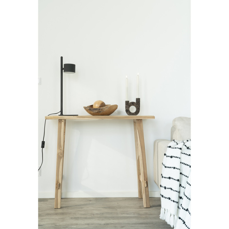 Console rustique chic Rectangulaire Bois de teck Naturel Girona 