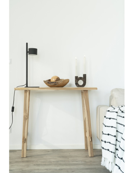 Console rustique chic Rectangulaire Bois de teck Naturel Girona 