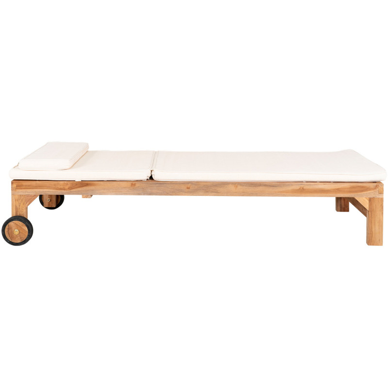 Andorra Cushion for Sunlounger - Cushion for Sun Lounger, cotton, white 
