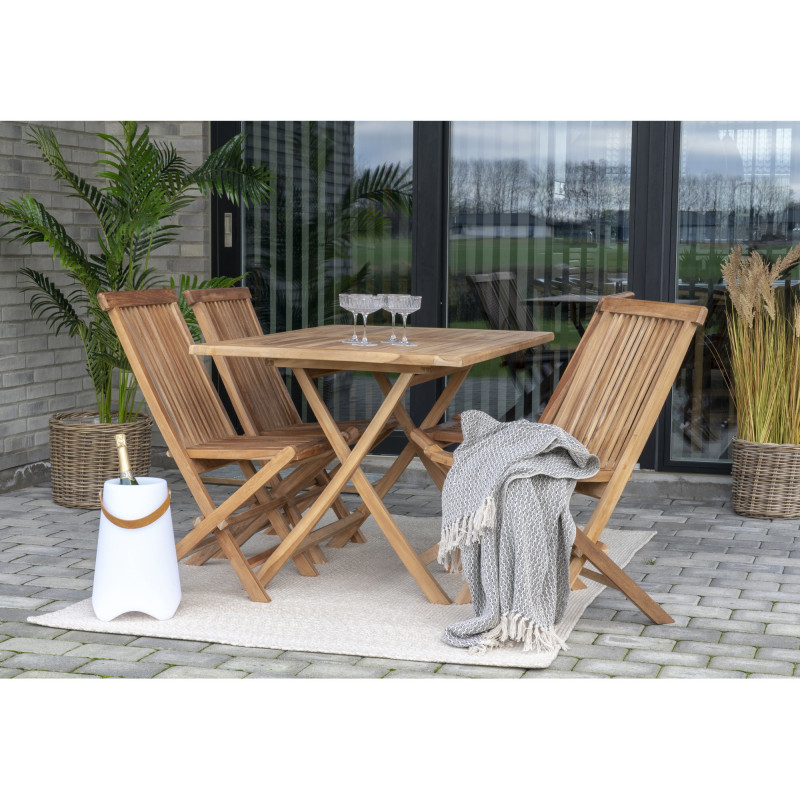 Grand Tapis extérieur moderne Rectangulaire 140x200 Plastique recyclé Sable Menorca 