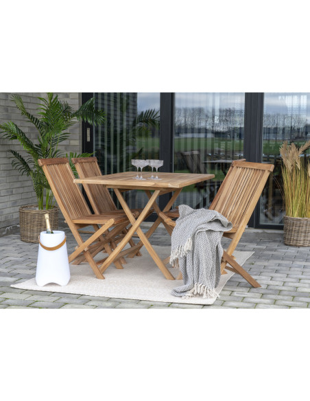 Grand Tapis extérieur moderne Rectangulaire 140x200 Plastique recyclé Sable Menorca 