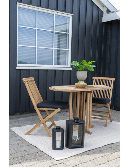 Grand Tapis extérieur moderne Rectangulaire 140x200 Plastique recyclé Sable Menorca 