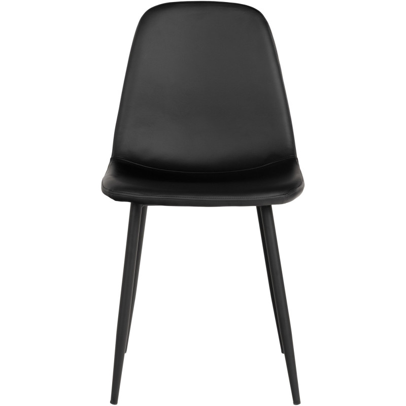 Chaise moderne Polyuréthane Noir Métal Noir Stockholm (Lot de 2) House Nordic - 2