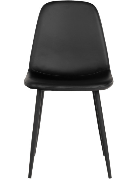 Chaise moderne Polyuréthane Noir Métal Noir Stockholm (Lot de 2) House Nordic - 2