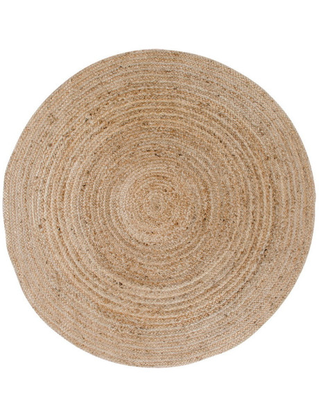 Tapis indien Rond 120x120 Jute Naturel Tressé Bombay 