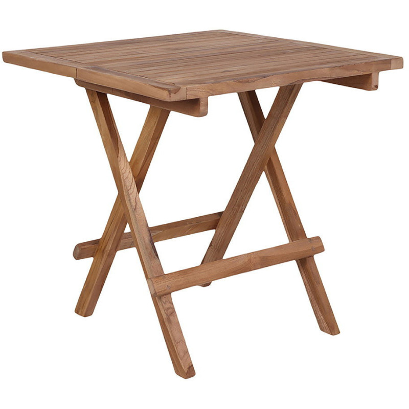Table basse de jardin Carrée Bois de teck Naturel Bilbao 