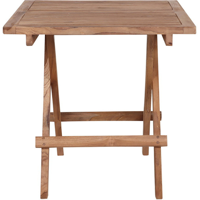Table basse de jardin Carrée Bois de teck Naturel Bilbao 