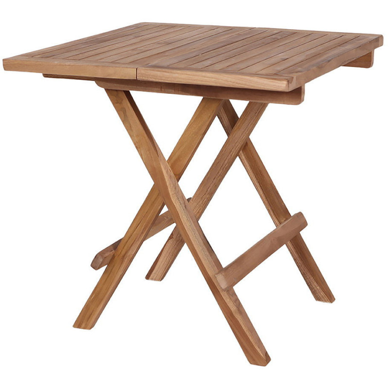 Table basse de jardin Carrée Bois de teck Naturel Bilbao 