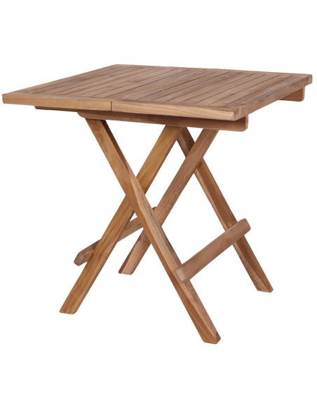 Table basse de jardin Carrée Bois de teck Naturel Bilbao 