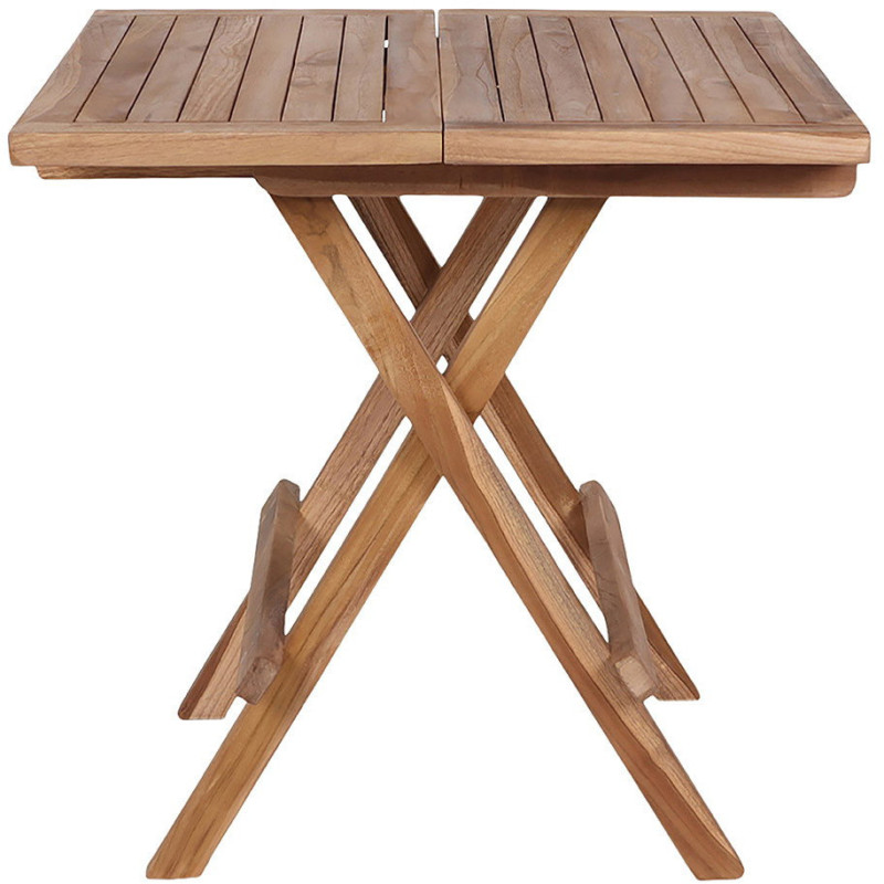 Table basse de jardin Carrée Bois de teck Naturel Bilbao 
