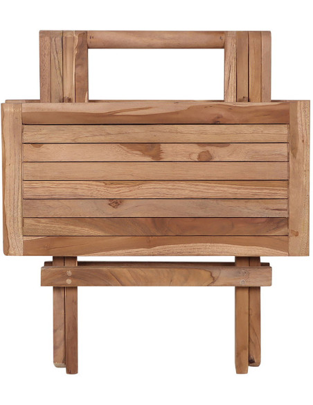 Table basse de jardin Carrée Bois de teck Naturel Bilbao 
