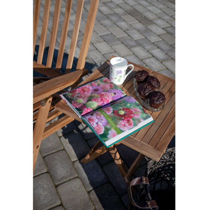 Table basse de jardin Carrée Bois de teck Naturel Bilbao 
