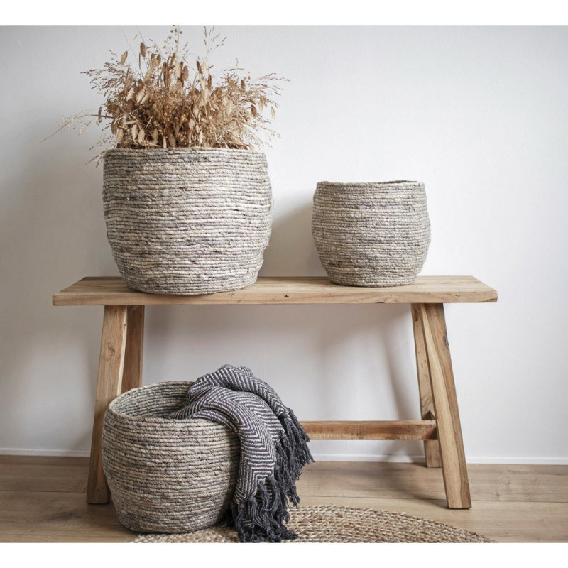 Banc vintage 2 places Bois de teck Naturel Barcelona 