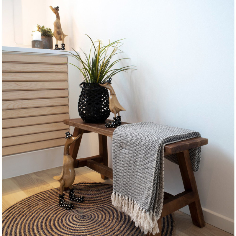 Banc vintage 2 places Bois de teck Naturel Barcelona 