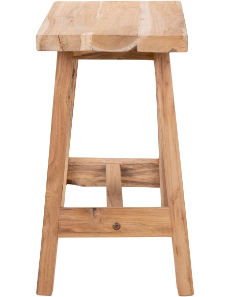 Tabouret vintage Bois de teck Naturel Barcelona 
