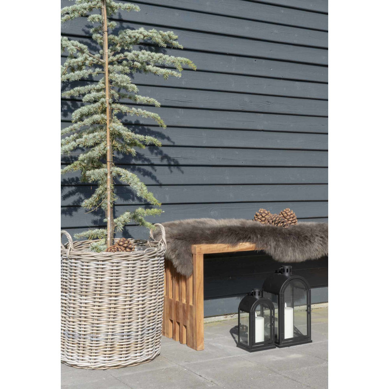 Indo Baskets - Baskets, kubu rattan, natural set of 2 