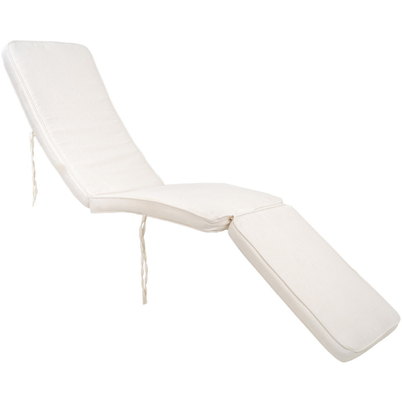 Coussin pour chaise longue 55x197 Coton Blanc Arrecife 
