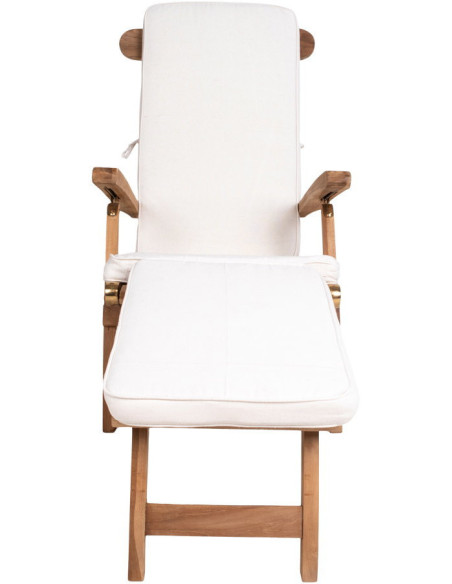 Coussin pour chaise longue 55x197 Coton Blanc Arrecife 