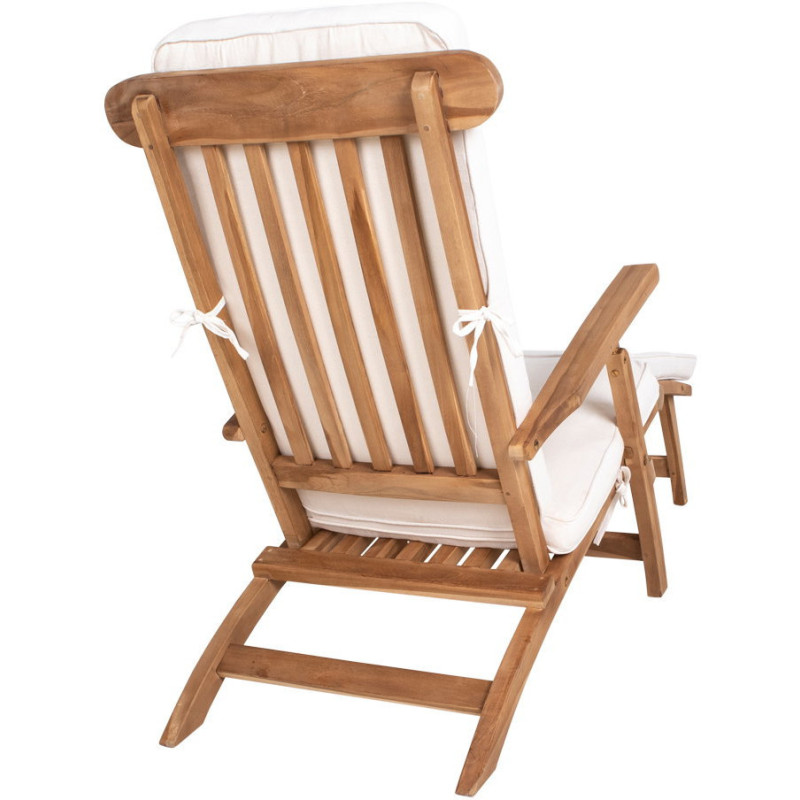 Coussin pour chaise longue 55x197 Coton Blanc Arrecife 