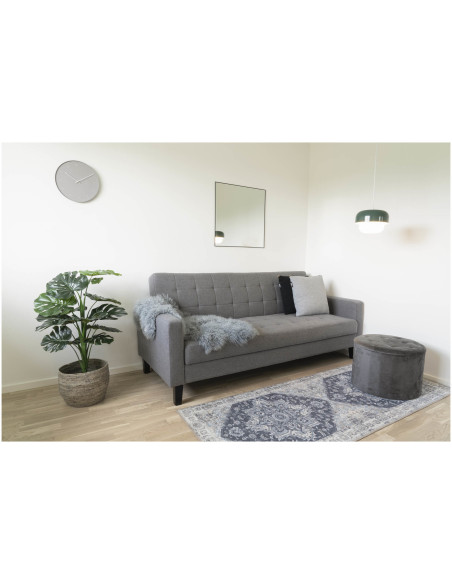 Grand Tapis de couloir oriental Rectangulaire 80x200 Chenille Polyester Bleu Havana 