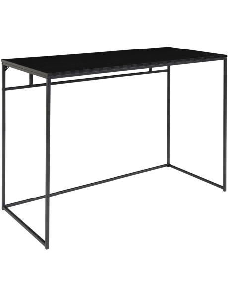 Bureau moderne Métal Panneau de particules Feuille de mélamine Noir Vita 