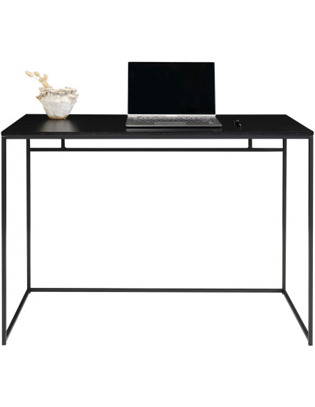 Bureau moderne Métal Panneau de particules Feuille de mélamine Noir Vita 