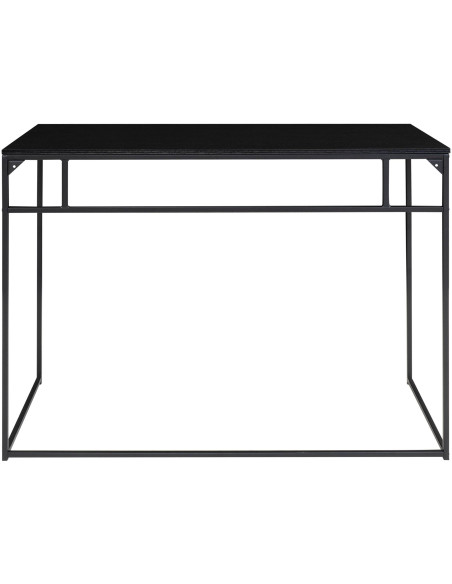 Bureau moderne Métal Panneau de particules Feuille de mélamine Noir Vita 