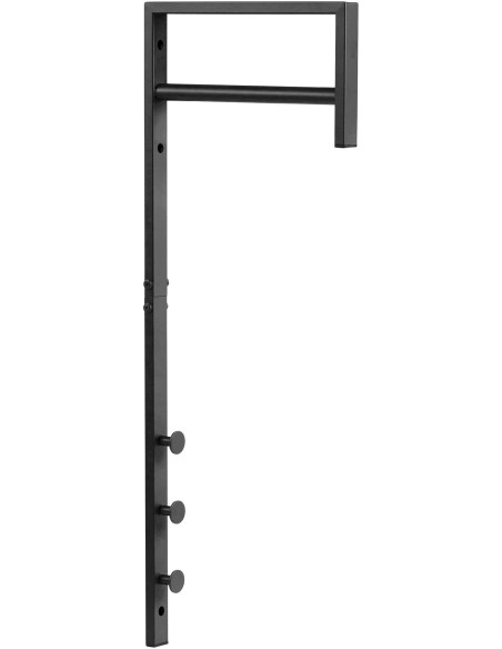 Porte manteaux murale moderne Métal Noir Trento 