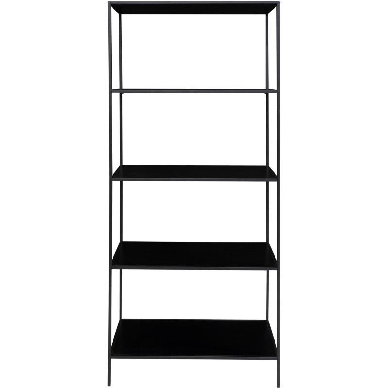 Étagère métal noir 5 niveaux 80 x 36 x 170 cm Vita 