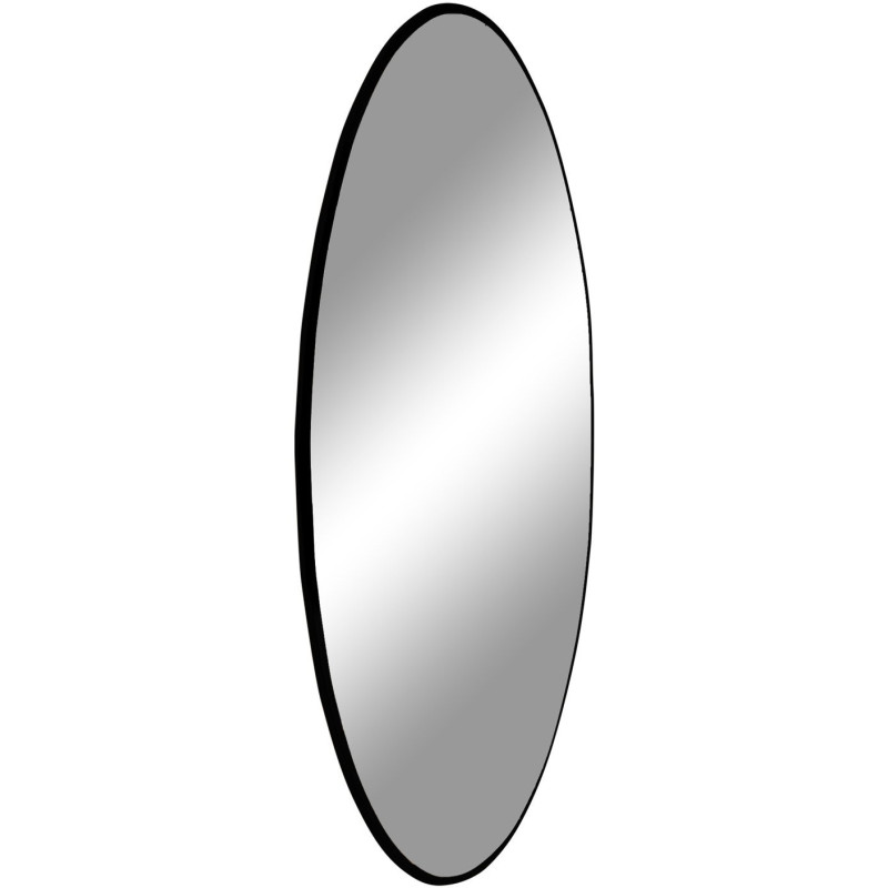 Miroir mural moderne Rond 60x60 Métal Noir Jersey 