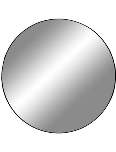 Miroir mural moderne Rond 40x40 Métal Noir Jersey 