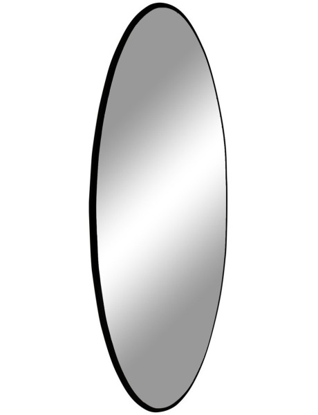 Miroir mural moderne Rond 40x40 Métal Noir Jersey 