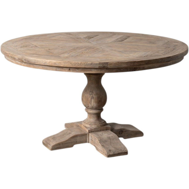 Table à manger ronde 140 cm bois de...