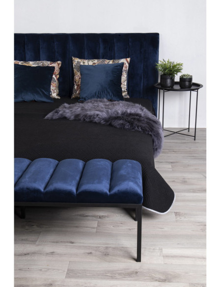 Peau de mouton poils longs 50x85 Cuir d'agneau Gris Lambskin 