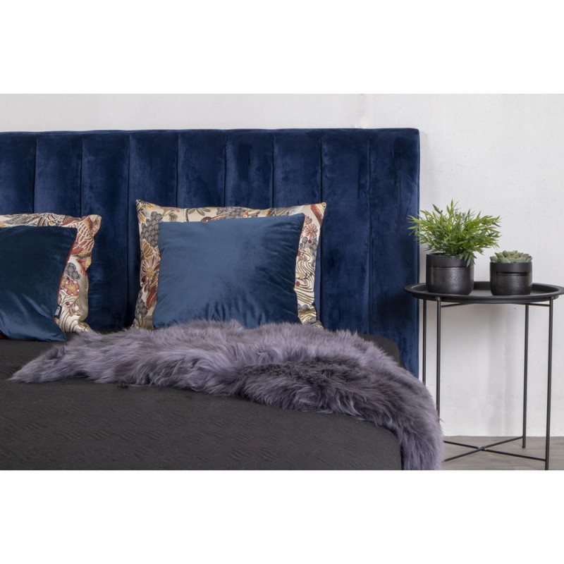 Peau de mouton poils longs 50x85 Cuir d'agneau Gris Lambskin 