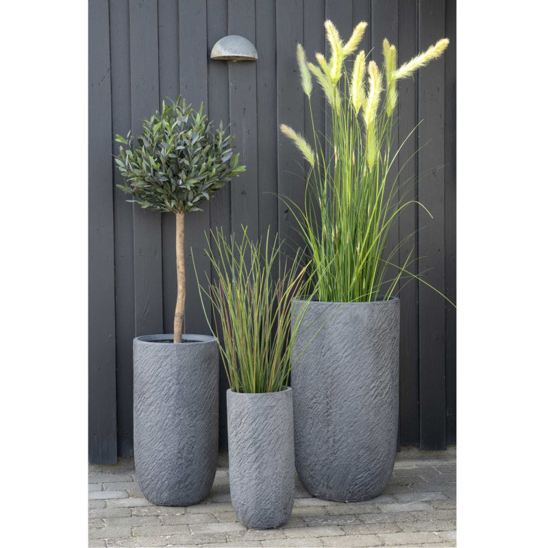 Grand Arbre artificiel réaliste Olivier Hauteur 120 cm Plastique Vert Noir 