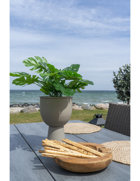 Plante artificielle réaliste Monstera Hauteur 45 cm Plastique Vert Noir 