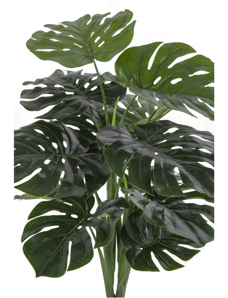 Plante artificielle réaliste Monstera Hauteur 90 cm Plastique Vert Noir 