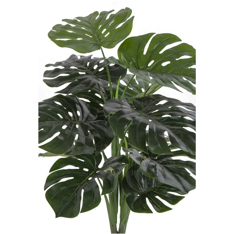 Plante artificielle réaliste Monstera Hauteur 90 cm Plastique Vert Noir 