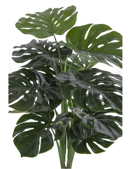 Plante artificielle réaliste Monstera Hauteur 90 cm Plastique Vert Noir 