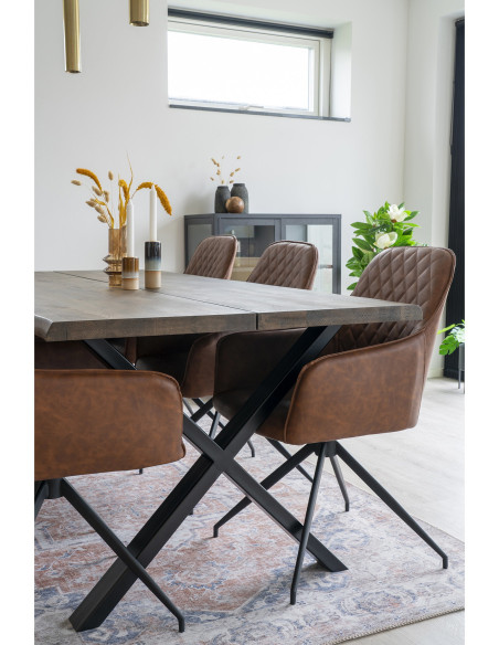 Grand Tapis oriental Rectangulaire 160x230 Chenille Polyester Orange Bleu Havana 